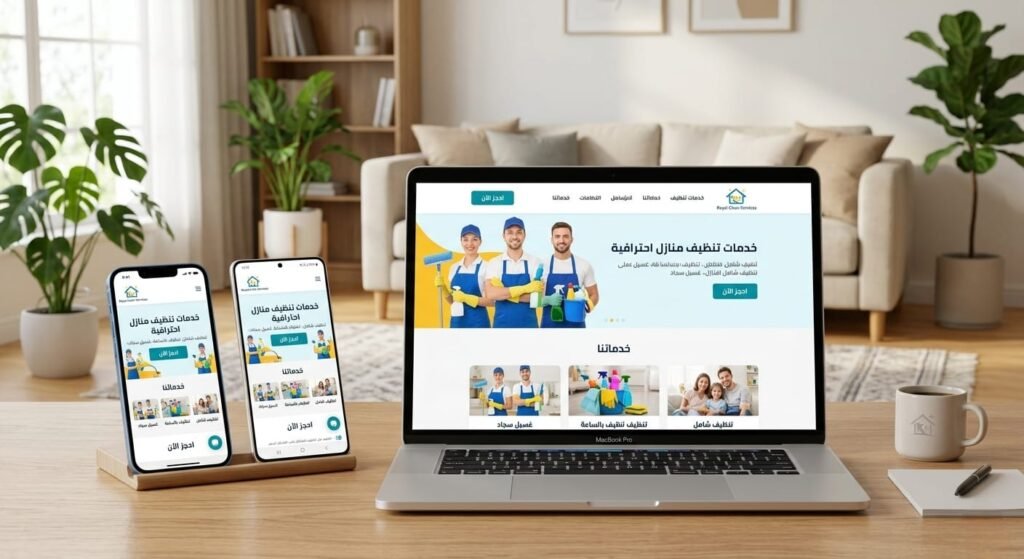 موقع شركة تنظيف منازل