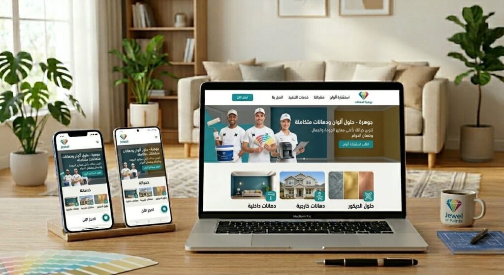 موقع شركة دهانات